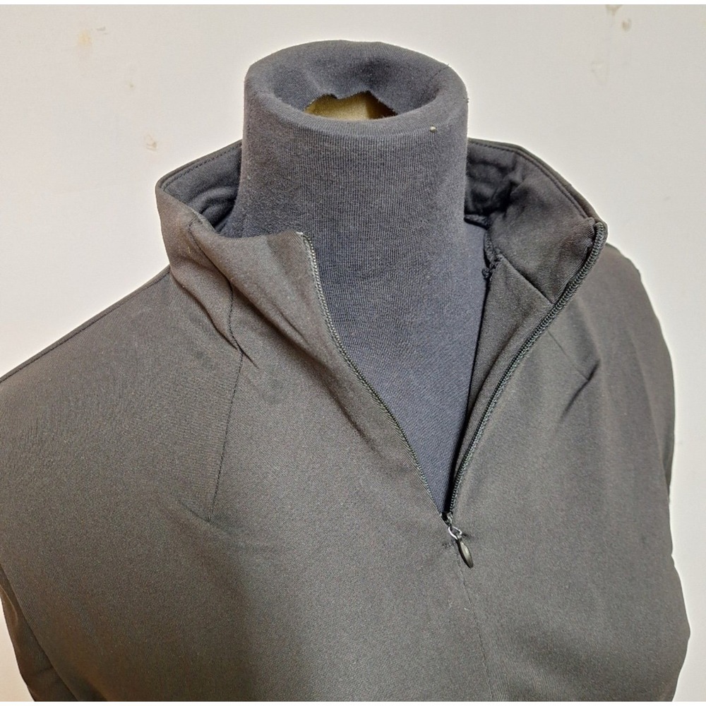 Shadow Sport Womens XL Black Quarter Zip Pullover Thumbhole Active Top - Picture 5 of 8